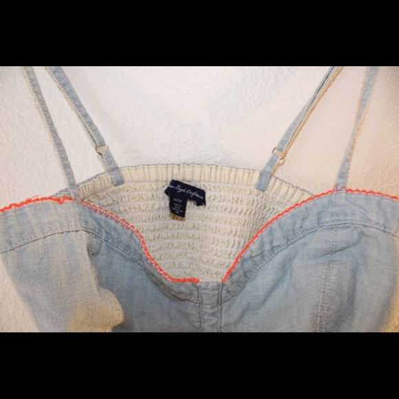 American Eagle light jean crop top - Picture 3 of 4